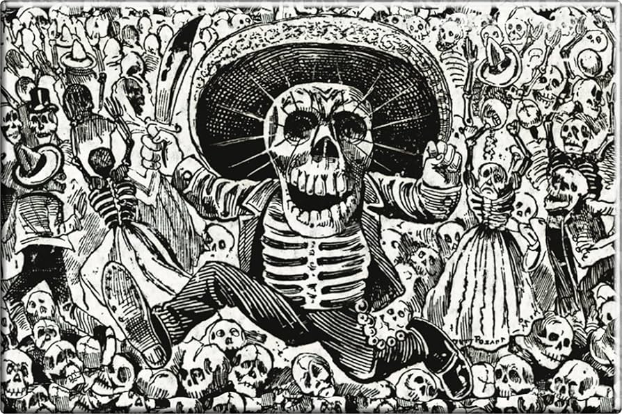 Amazon.com: Calaveras Oaxaquena - Dancing Mexican Skeletons